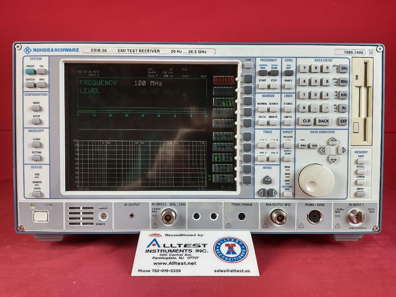 �_���cʩ�ߴ� ESIB26 EMI�yԇ���ՙC/R&S�s�ԈD