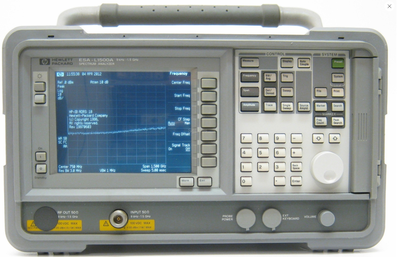 ��ُ|���݂� ESA-L1500A �l�V�����x/Agilent�s�ԈD