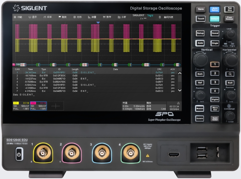 ��ꖿƼ� SDS1000X EDUϵ�� �߷ֱ���ʾ����/�����s�ԈD