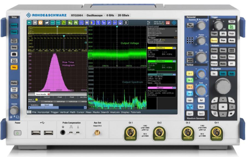 ��ُ|�_���cʩ�ߴ� RTO2064 ��(sh��)��ʾ����/R&S�s�ԈD