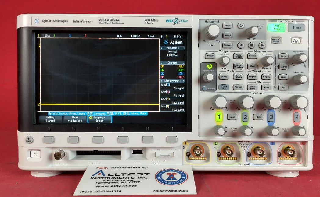 ���݂� MSOX3024A ʾ����/Agilent�s�ԈD