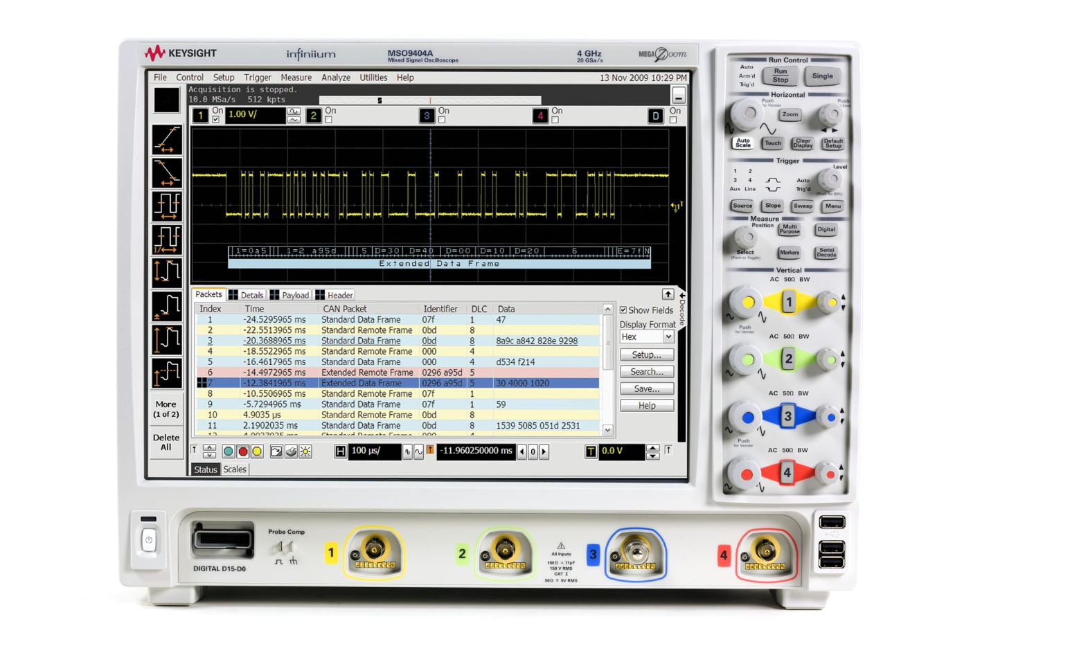 �ǵ¿Ƽ� MSO9404A �����̖ʾ����/Keysight�s�ԈD